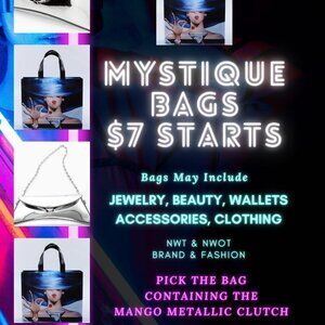 MYSTIQUE BAGS - LOW START - FIND THE BAG WITH THE MANGO METALLIC CLUTCH